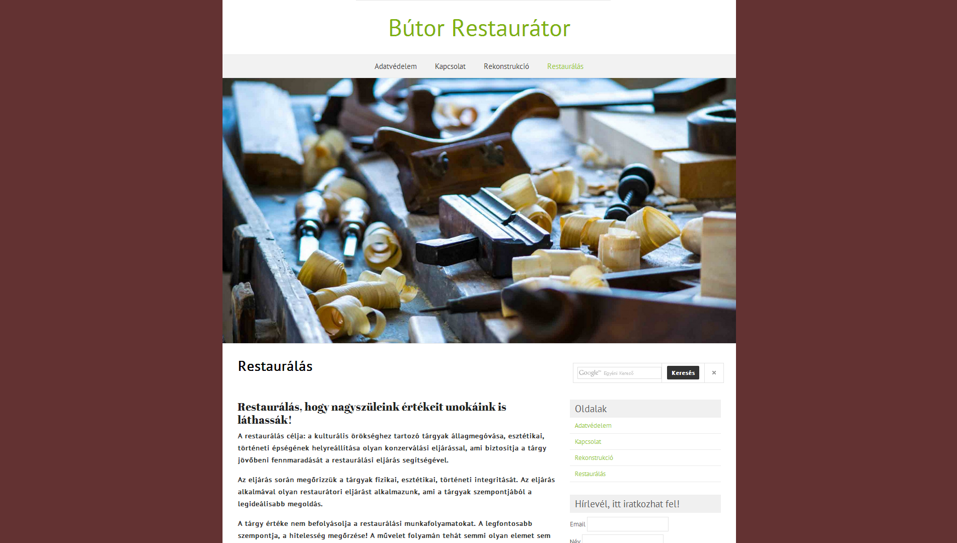 Bútor-Restaurátor.hu Bútor, nyílászáró restaurálás és rekonstrukció!