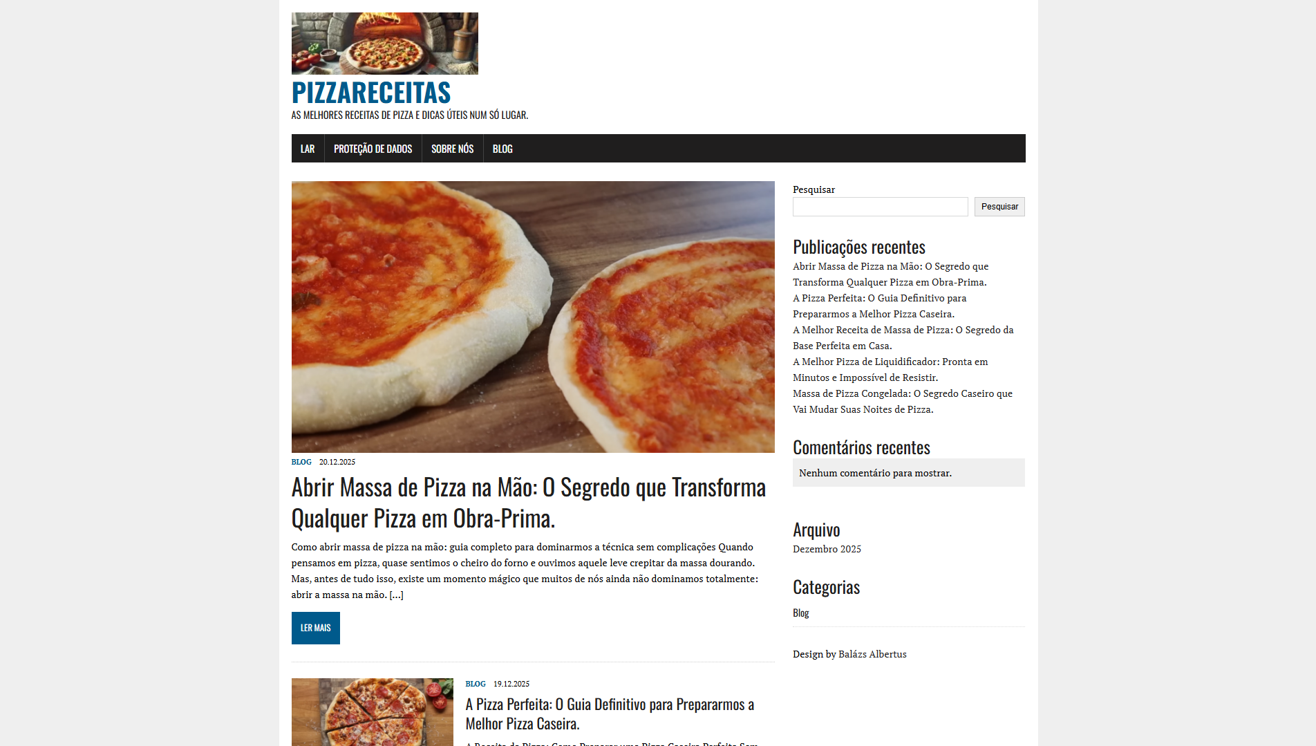 PizzaReceitas.pt - As melhores receitas de pizza e dicas úteis num só lugar.